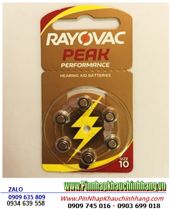 Pin máy trợ thính Rayovac A10, PR536 - Pin máy điếc Rayovac A10, PR536 chính hãng Made in UK (Anh)